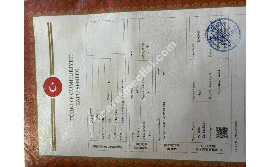DÜZTEPE ÇAMLICA MAHALLESİ'NDE TAPULU 2+1 SATILIK DAİRE_12